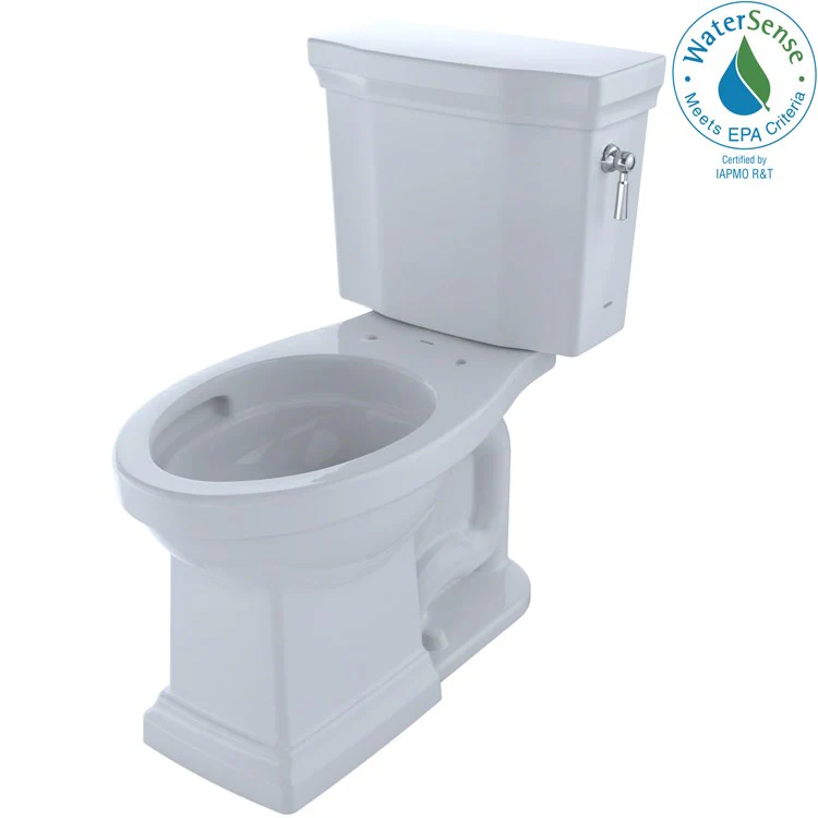 Toilet Promenade II 2 Pieces Close Coupled Universal Height Cotton Elongated ADA 31-1/4 Inch 1.28 Gallons per Flush Right Hand Chrome Less Seat - Frankwebs