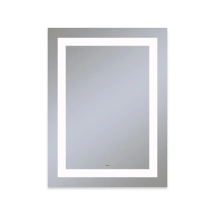 Bathroom Mirror Vitality Inset Light Pattern Rectangular 30W x 40H Inch Wall Mount Defogger Included and Color Temperature 4000 Kelvin Cool White Light - Frankwebs