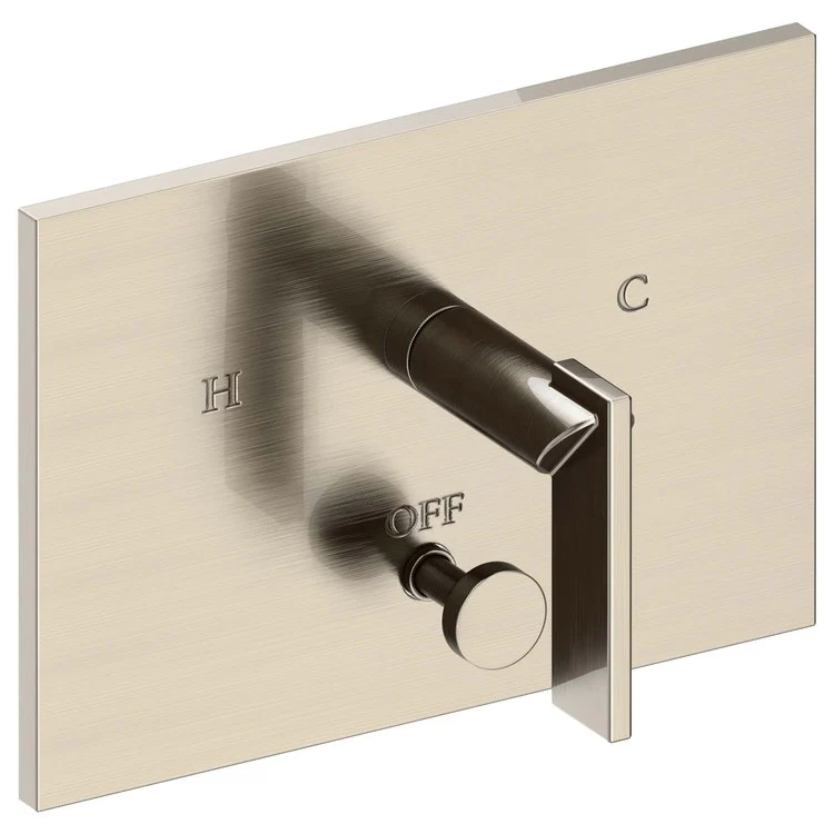 Metro Pressure Balance Tub/Shower Valve Trim Only with Lever Handle - Satin Brass PVD - Frankwebs