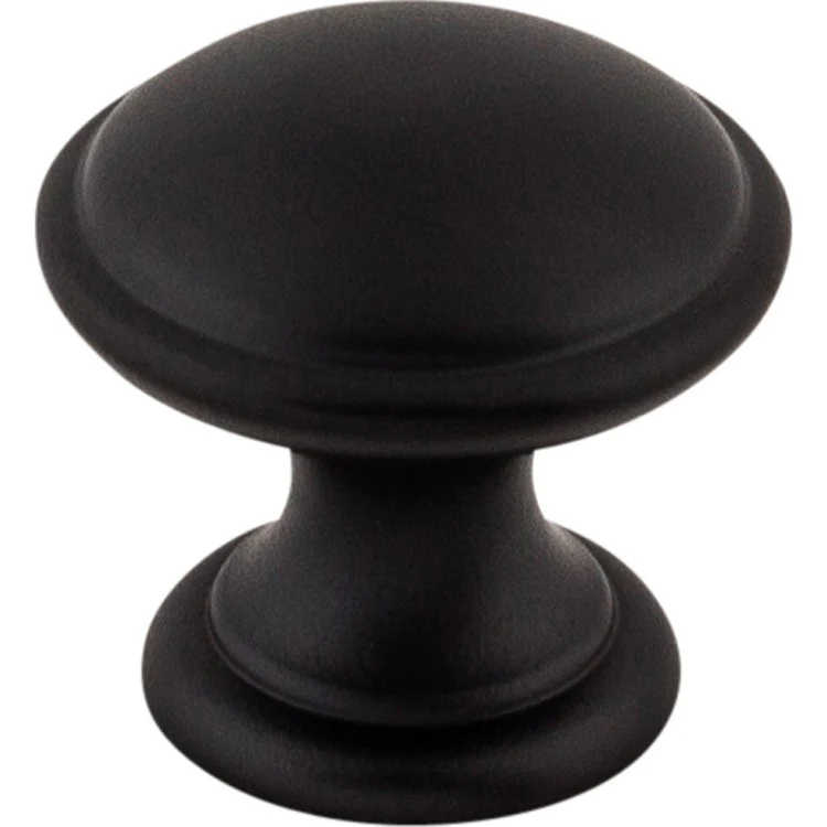 Knob Dakota Round Flat Black Zinc Alloy 1-1/4 x 1-1/4 x 1-1/5 Inch 1-1/5 Inch - Frankwebs