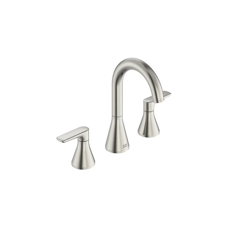 Lavatory Faucet Aspirations Widespread 13-11/32 Inch Spread 2 Lever ADA CALGreen/CEC/WaterSense Brushed Nickel 1.2 Gallons per Minute - Frankwebs