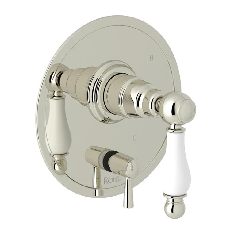 Pressure Balance Valve Trim Arcana with Diverter 1 Ornate Porcelain Lever Polished Chrome 5.5 Gallons per Minute - Frankwebs