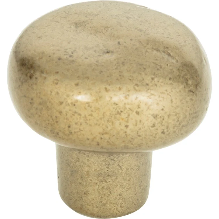 Knob Atlas Distressed Round Champagne Zinc Alloy 1-3/8 Inch - Frankwebs