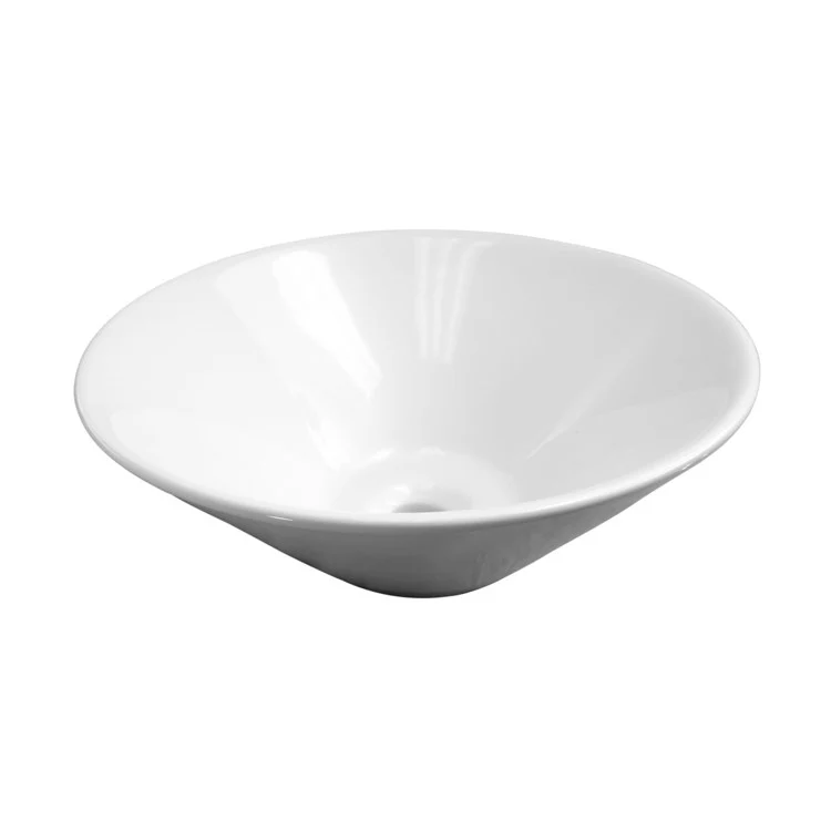 Vessel Dana Above Counter Oval 17 Inch White Vitreous China - Frankwebs