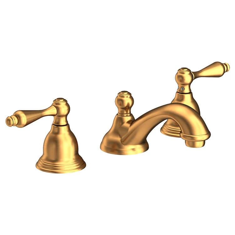 Seaport Two Handle Widespread Bathroom Faucet with Drain - Aged Brass - Frankwebs