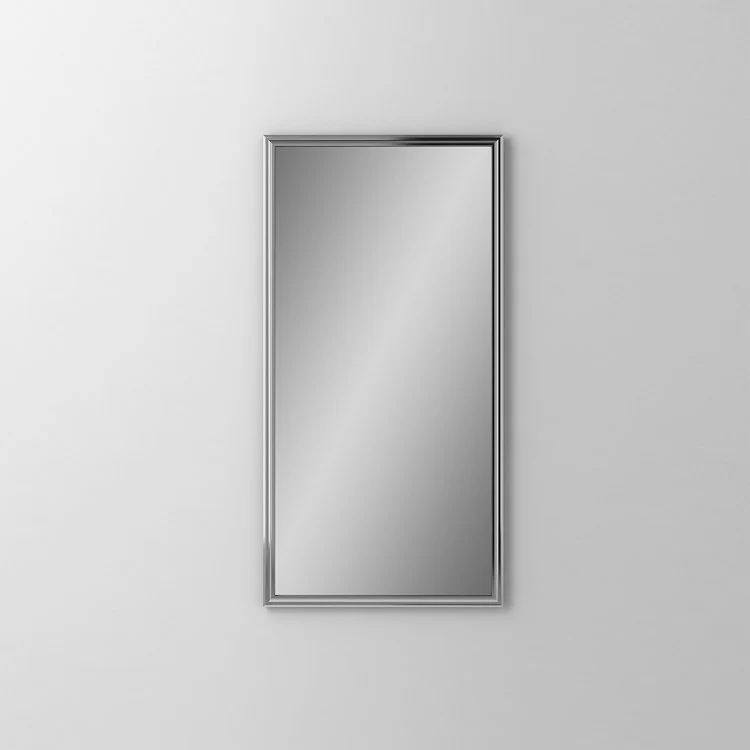 Bathroom Mirror Main Line Rosemont Frame Rectangular 20W x 40H Inch Brushed Black Wall Mount - Frankwebs