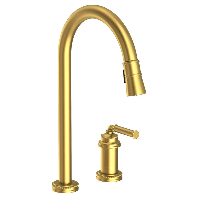 Kitchen Faucet Taft 1 Lever ADA Antique Brass Pull Down Spout Height 10-1/5 Inch 1.8 Gallons per Minute - Frankwebs