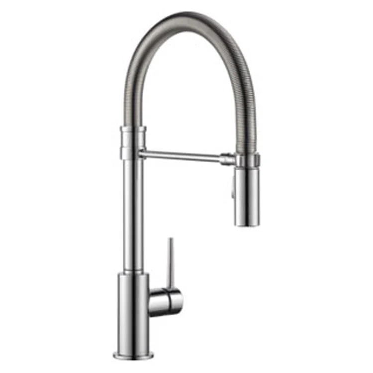 Trinsic Pro Single Handle Pull-Down Spring Spout Kitchen Faucet - Frankwebs
