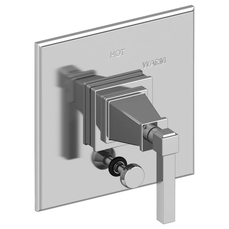 Pressure Balance Valve Trim Malvina Square with Diverter 1 Lever Antique Copper ADA Depth 4 Inch - Frankwebs