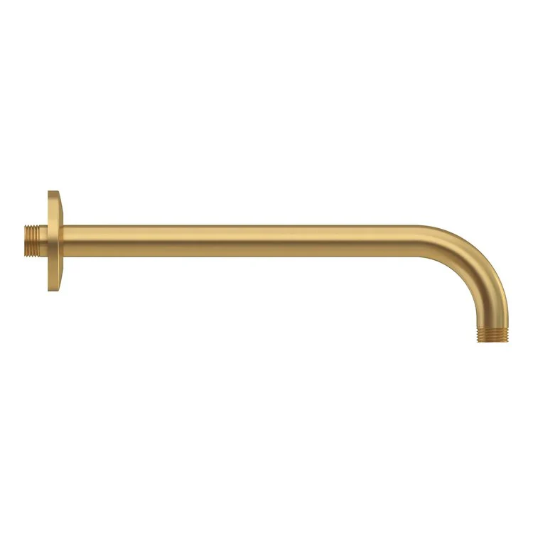 Shower Arm Rain with Escutcheon Brushed Cool Sunrise 12 Inch 1/2 IN NPT Metal Right Angle Wall Mount - Frankwebs