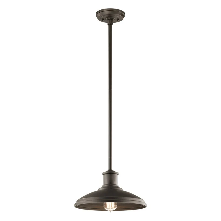 Allenbury Single-Light Outdoor Pendant/Semi-Flush Mount Ceiling Fixture - Frankwebs