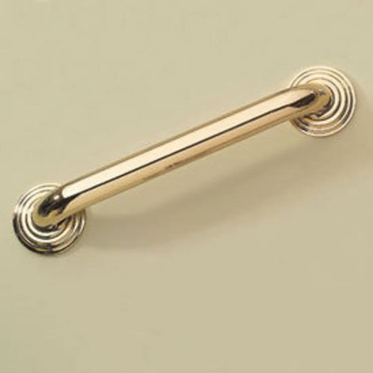Grab Bar Chelsea 24 Inch 2 Post Design Polished Chrome ADA Concealed Brass - Frankwebs