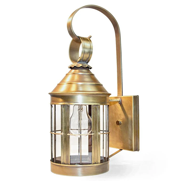 Heal Single-Light Outdoor Cone-Top Wall Lantern with Top Scroll - Frankwebs