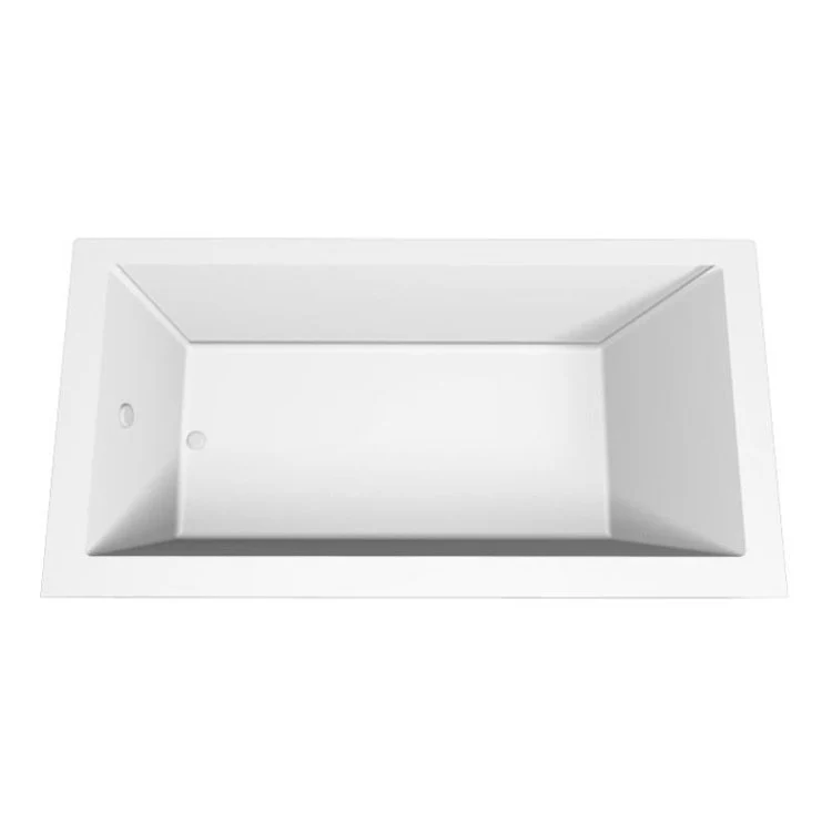 Combination Tub Designer Collection Sydney 60 x 30 x 17 Inch Shallow Depth Left Hand Drain White Rectangle - Frankwebs