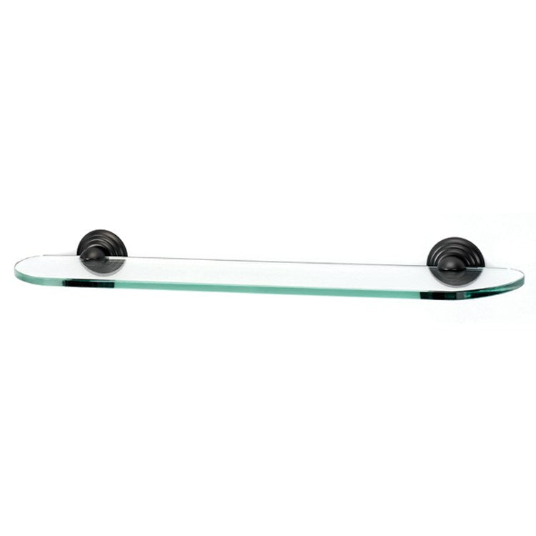 Shelf Embassy Bath with Brackets Satin Nickel 24 Inch Brass/Glass - Frankwebs