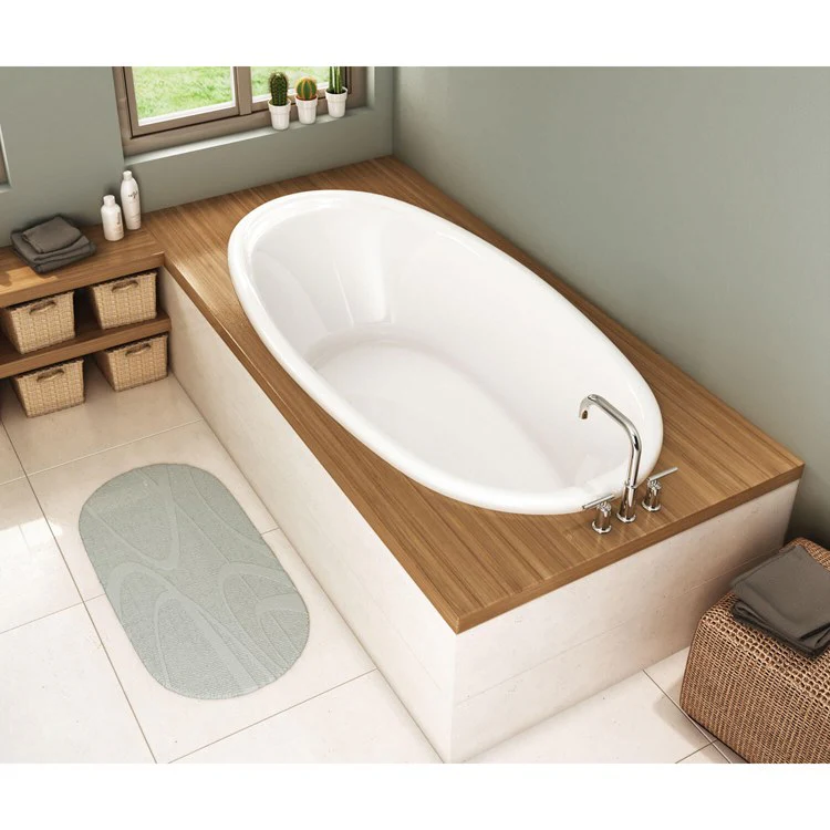 Tub Saturna 72 x 36 x 20 Inch Drop-in End White Acrylic - Frankwebs