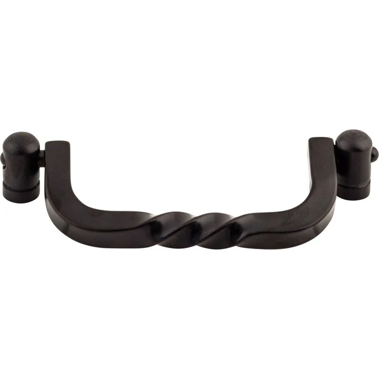 Pull Normandy Twist Drop Patina Black Steel 3-3/4 Inch 4-1/4 x 1-1/2 x 3/4 Inch - Frankwebs