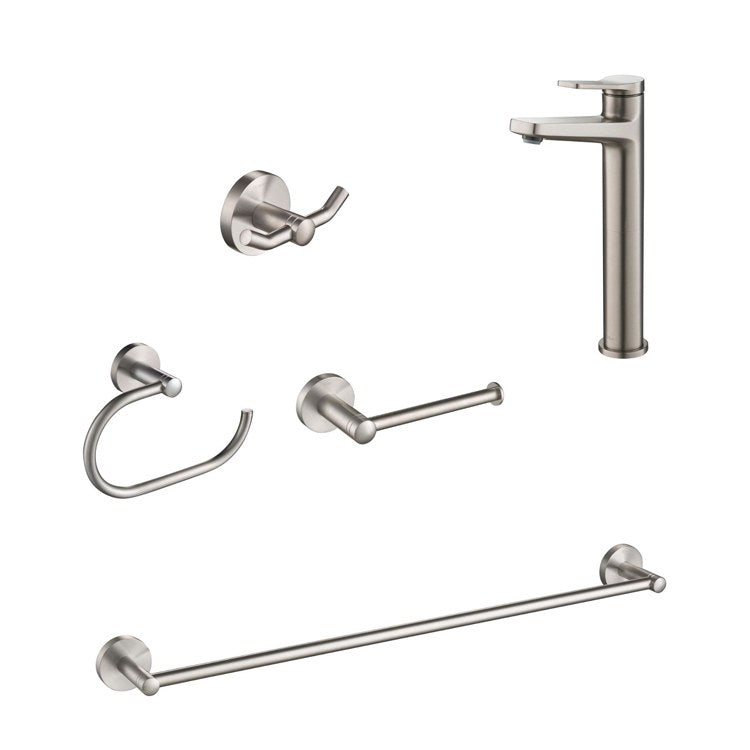 Indy Single Handle Vessel Bathroom Faucet with 24