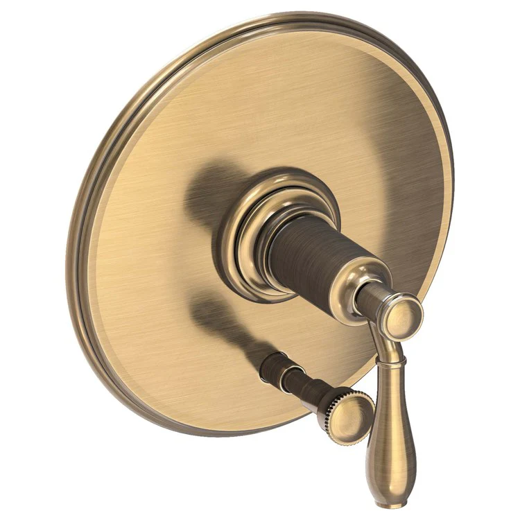 Ithaca Pressure Balance Tub/Shower Valve Trim Only with Lever Handle - Antique Brass - Frankwebs