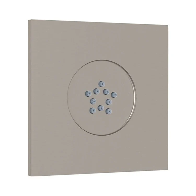 Body Spray Polished Chrome Flat Panel Rectangular with 10 Jets 3-3/32 x 3-5/16 Inch Classic Spray 1.0 Gallons per Minute 1/2 Inch - Frankwebs