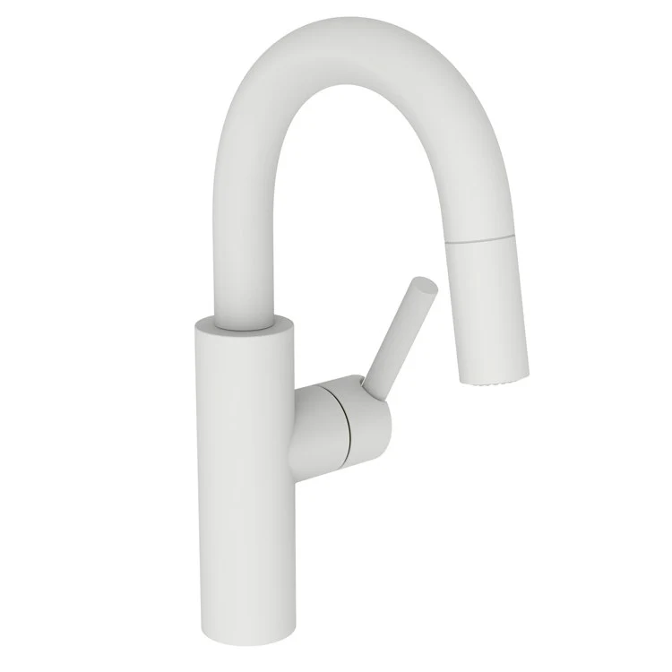 East Linear Single Handle Pull Down Bar/Prep Faucet - Antique Nickel - Frankwebs