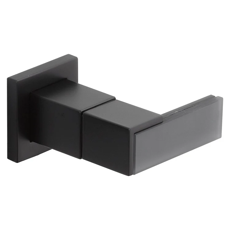 Siderna Wall Mount Metal Bathroom Faucet Lever Handle Set with Solar Gray Glass Accents - Frankwebs