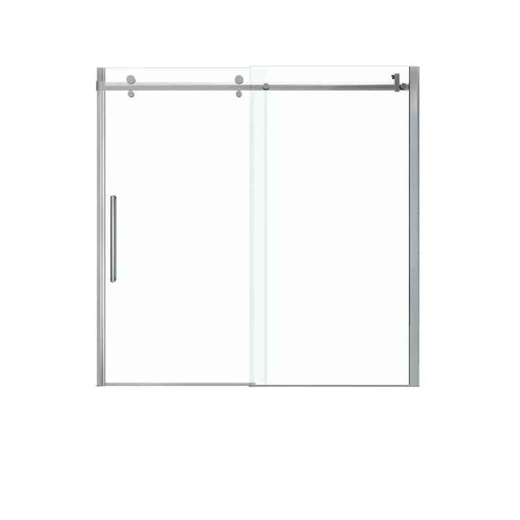 Shower Door Halo Sliding 59L x 59H Inch Chrome Clear 5/16 Inch 56-1/2 to 59x59 Inch - Frankwebs