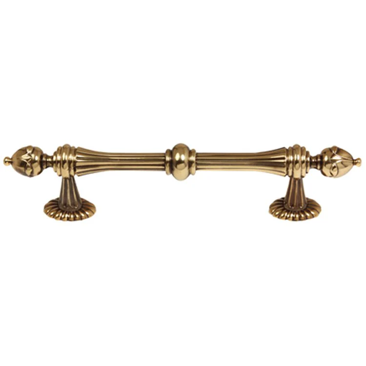 Pull Ornate Polished Antique Brass 6 Inch 9 Inch 1-3/4 Inch - Frankwebs