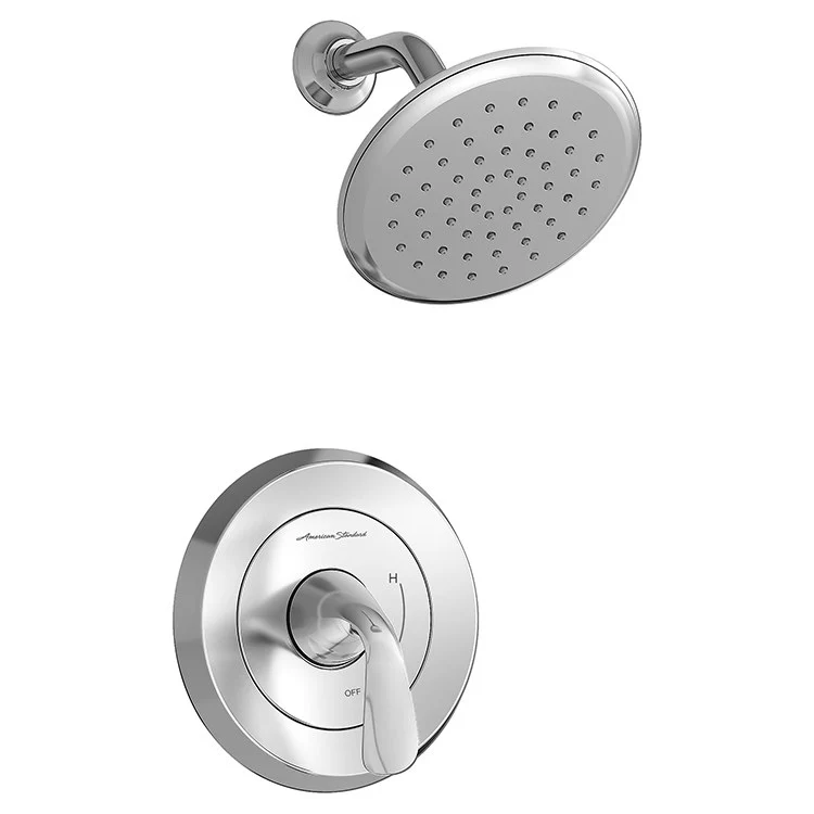 Fluent Pressure Balance Shower Valve Trim with Cartridge and Water-Saving Shower Head - Frankwebs