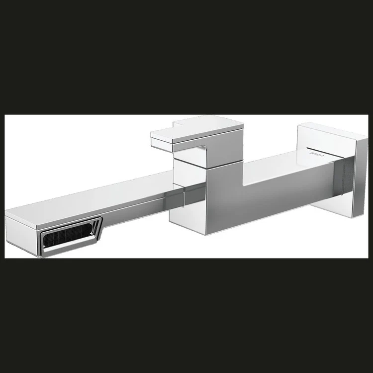 Lavatory Faucet Frank Lloyd Wright Wall Mount 1 Lever ADA WaterSense Brilliance Luxe Nickel 1.2 Gallons per Minute - Frankwebs