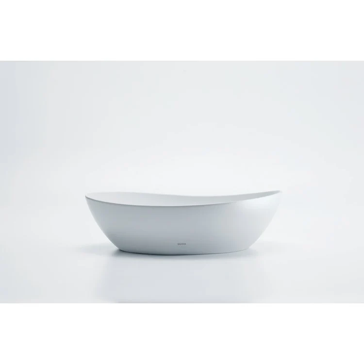 Vessel Kiwami Renesse Asymmetrical Lavatory Cotton Vitreous China 18-1/8 x 15-13/16 x 5-1/8 Inch ADA - Frankwebs