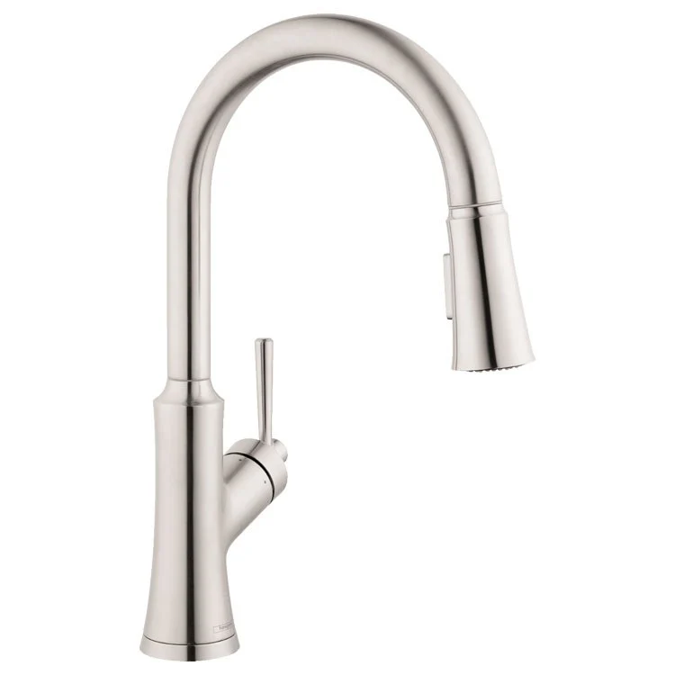 Joleena Single Handle High-Arc Pull Down Kitchen Faucet, 1.75 GPM - Frankwebs