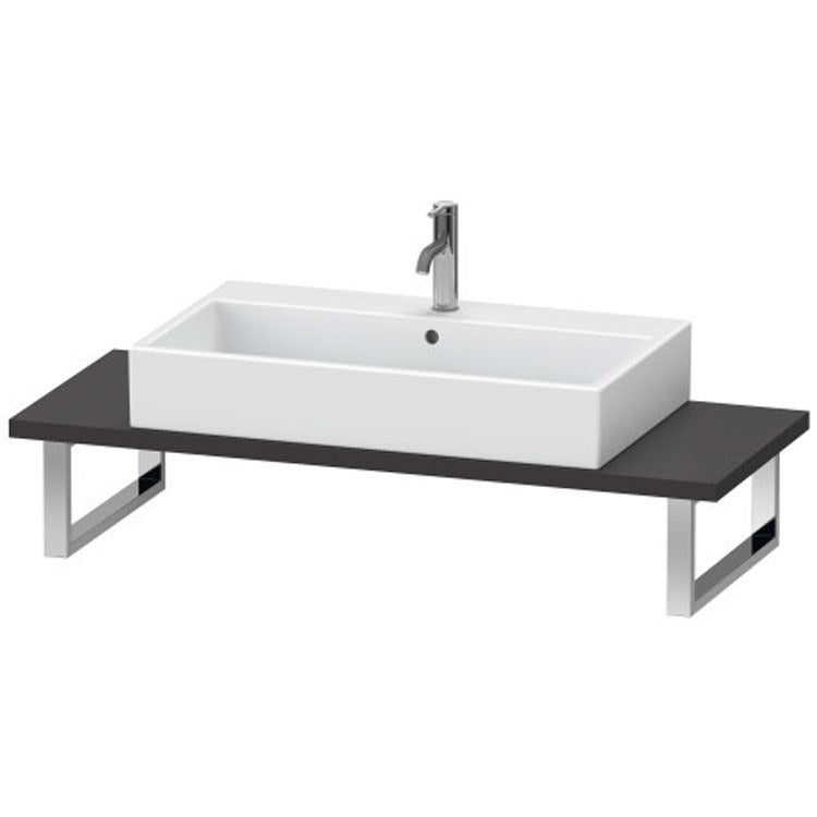Lavatory Console L-Cube Brushed Oak Single Basin 31-1/2 x 21-5/8 Inch 1-1/8 Inch - Frankwebs
