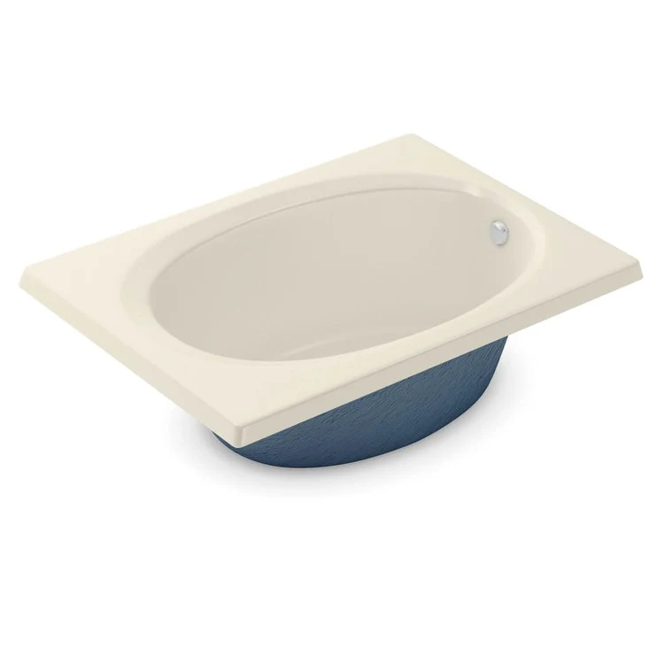 Tub 72 x 42 x 21-1/2 Inch Drop-In End Drain Outlet Bone AcrylX - Frankwebs