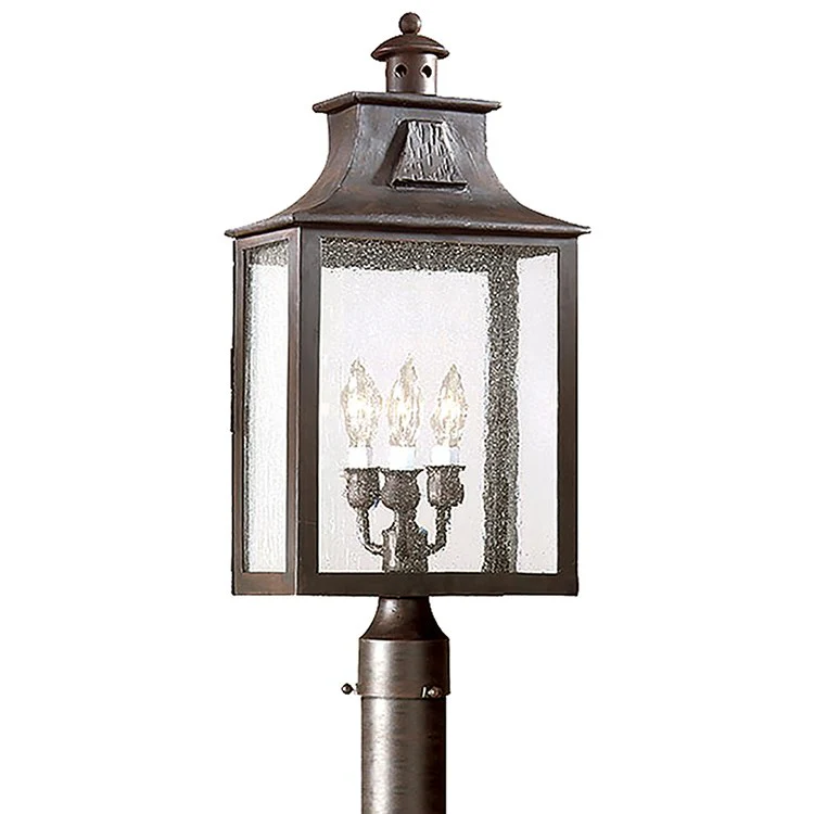 Newton Three-Light Large Outdoor Post Lantern - Frankwebs