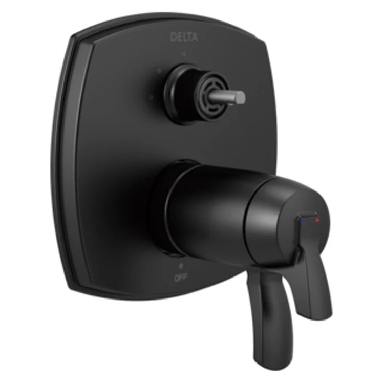 Diverter Trim Stryke 17 Series Thermostatic Integrated Less Rough-In 3 Functions Matte Black Less Handle ADA for Rough-In Valve R22000 Not Included - Frankwebs