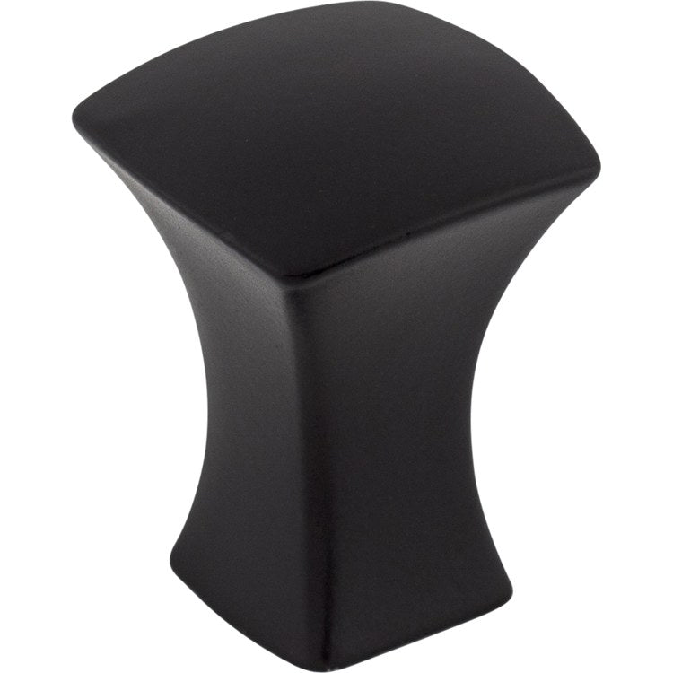 Knob Mercer Glacier Flat Black Zinc Alloy 3/4 Inch - Frankwebs