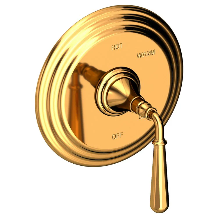 Pressure Balance Valve Trim Bevelle Round 1 Lever Matte White ADA Depth 4-6/7 Inch - Frankwebs