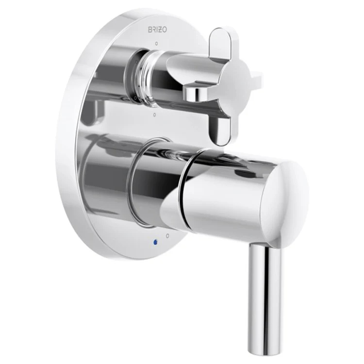 Diverter Trim Odin Pressure Balance Valve with Integrated 6 Function Chrome 2 Less Handle ADA - Frankwebs