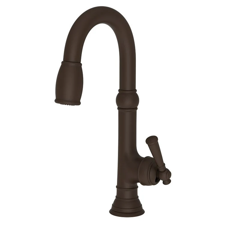 Bar Faucet Jacobean 1 Lever ADA Flat Black Pull Down Swivel Brass Spout Height 7-3/4 Inch 1.8 Gallons per Minute - Frankwebs