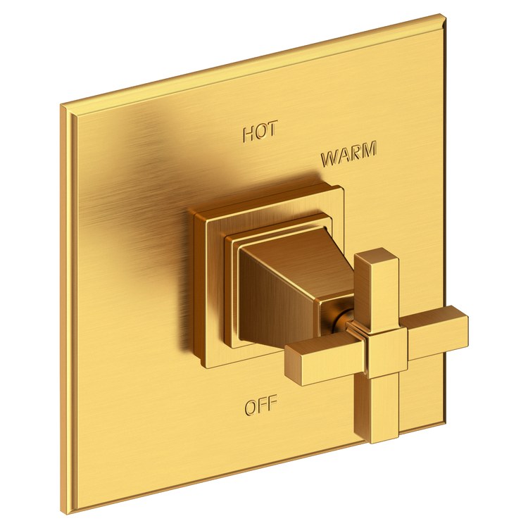 Pressure Balance Valve Trim Malvina Square 1 Cross Polished Chrome ADA Depth 4 Inch - Frankwebs