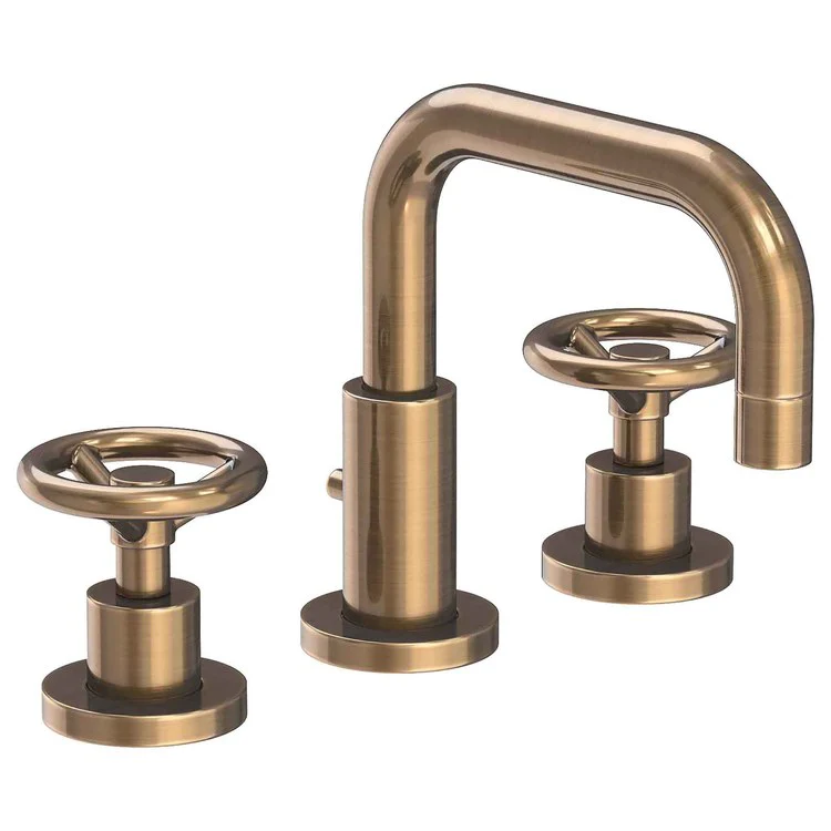 Lavatory Faucet Tyler Widespread 8 to 20 Inch Spread 2 Wheel Matte White 1.2 Gallons per Minute Brass Spout Height 3-9/16 Inch - Frankwebs