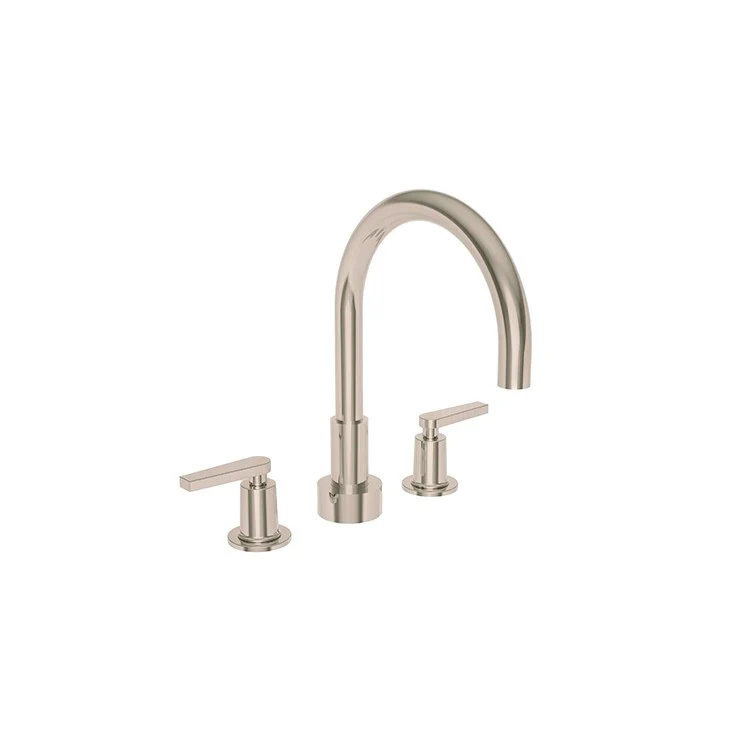 Roman Tub Trim Dorrance Deck Mount 2 Lever Polished Brass Uncoated Living ADA 8 to 20 Inch Spread - Frankwebs