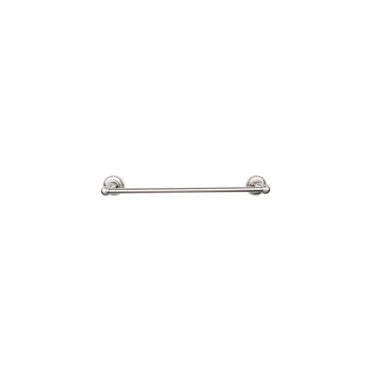 Towel Bar Edwardian Bath 24 Inch Single Plain Backplate Polished Chrome Zinc Alloy 3-3/8 Inch for Bath Hardware - Frankwebs