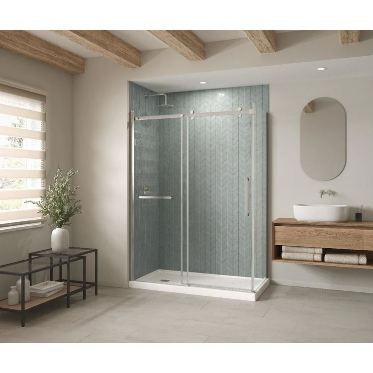 Shower Base B3 Corner Left Stabili-T Square Drain White 60 x 34 Inch Acrylic - Frankwebs