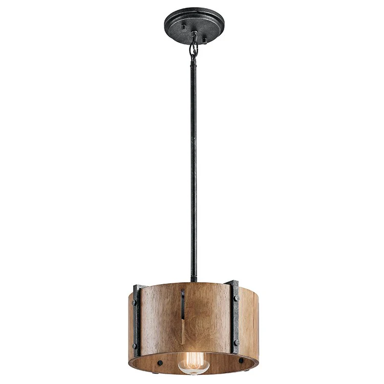 Elbur Single-Light Pendant/Semi-Flush Mount Ceiling Fixture - Frankwebs