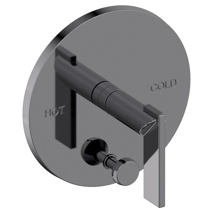 Keaton Pressure Balance Tub/Shower Valve Trim Only with Lever Handle - Flat Black - Frankwebs