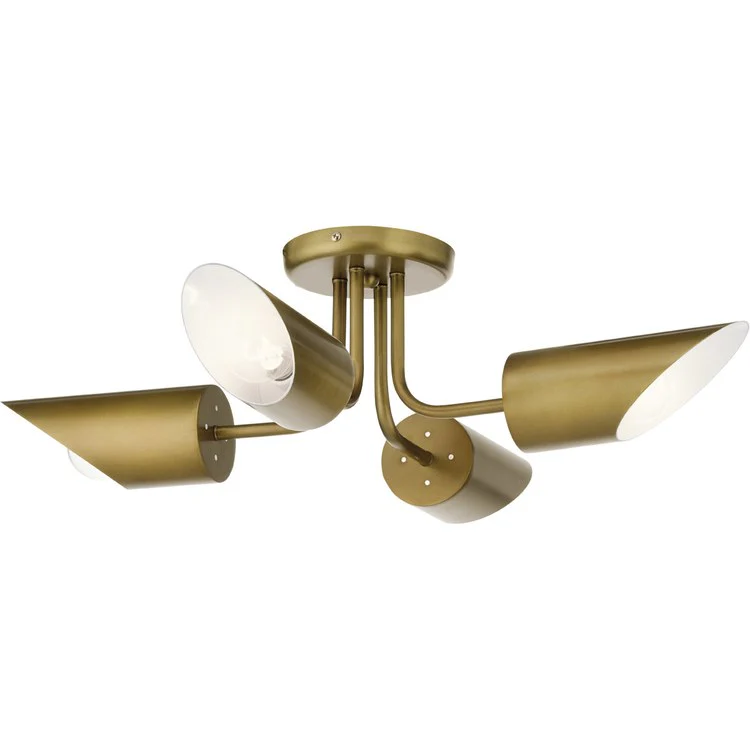 Trentino Four-Light Semi-Flush Mount Ceiling Fixture - Frankwebs