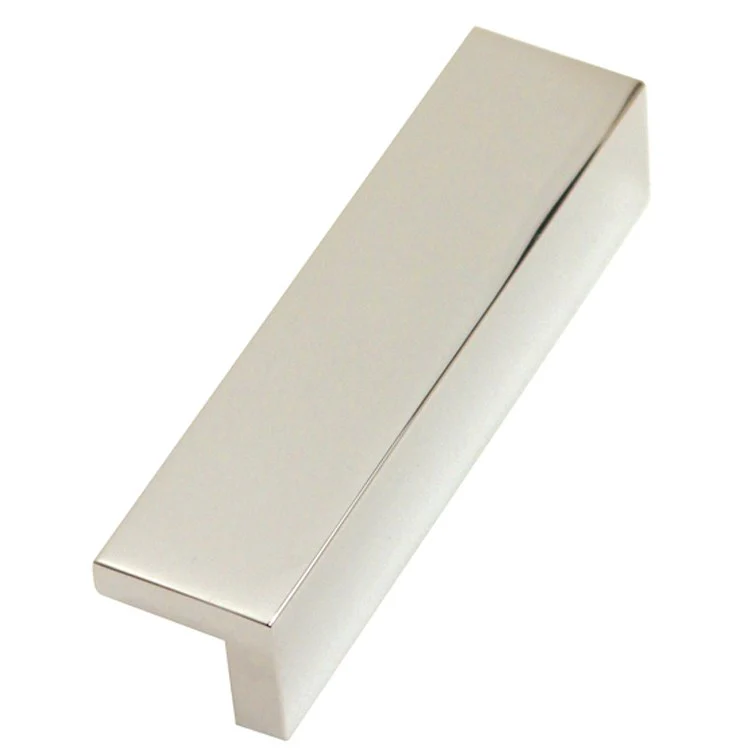 Pull Tab Pulls Polished Nickel Brass 3 Inch 3-1/2 Inch 7/8 Inch - Frankwebs