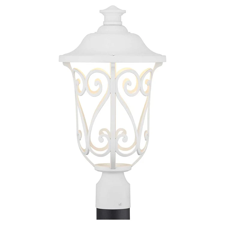 Leawood Single-Light LED Outdoor Post Lantern - Frankwebs